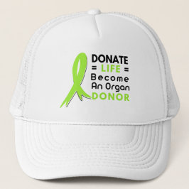 Donate Life Organ Donation Saves Lives, Transplant Truckerkappe