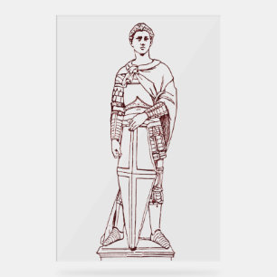 Donatellos Sankt Georg - Renaissance-Skulptur Acrylschild