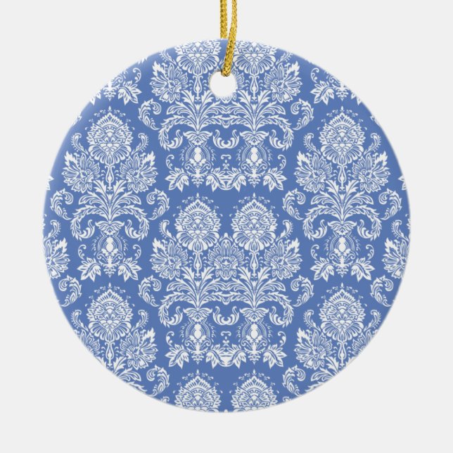 Donau Viktorianisch Damask Keramik Ornament (Vorne)