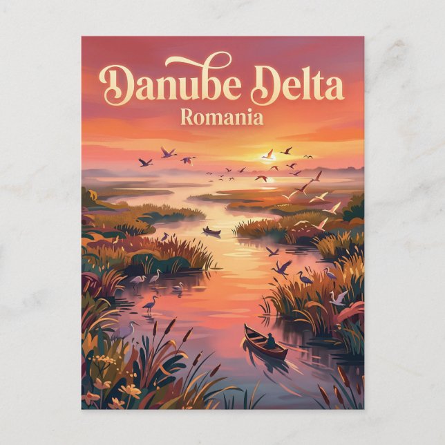 Donaudelta Rumänien Postkarte (Vorderseite)