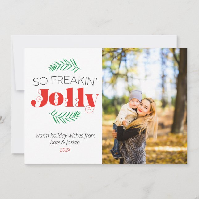Donc Freakin Jolly Family Photo Carte de vacances (Devant)