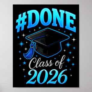#done Abschlussklasse 2026 - Abitur Coquette  Poster