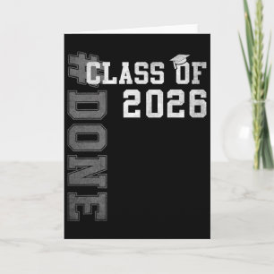 #done Abschlussklasse 2026 Absolvent Senior 2026 A Karte