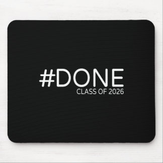 #done Cl Von 2026 Abschluss Für Sie Ihn Grad Senio Mousepad