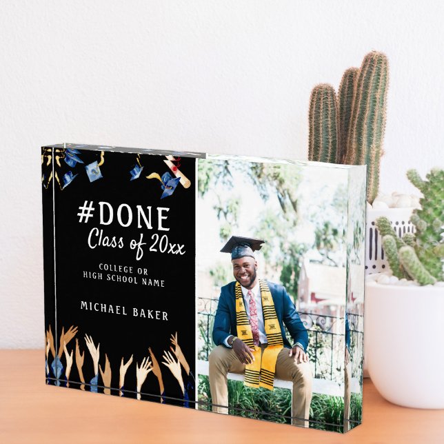 #Done | Einfache Graduate Name Class Year & School Fotoblock (Von Creator hochgeladen)