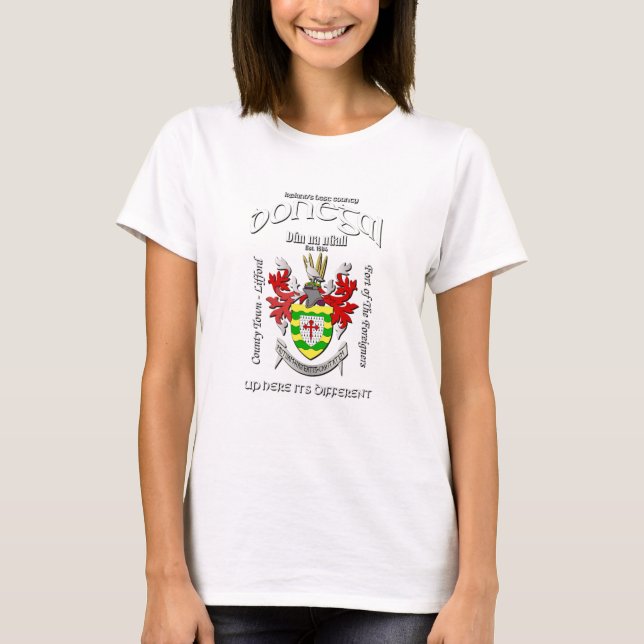 Donegal Ireland Landkreis Wappen T-Shirt (Vorderseite)