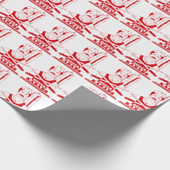 Doner Kabab Türkische Küche Geschenkpapier (Ecke)