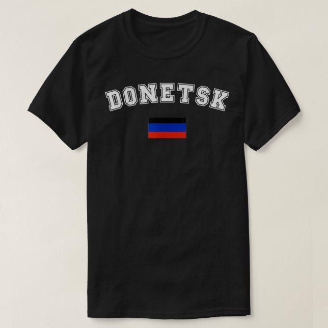 Donezk Flag Sport Wettbewerb Pride Vacation Souv T-Shirt (Design vorne)