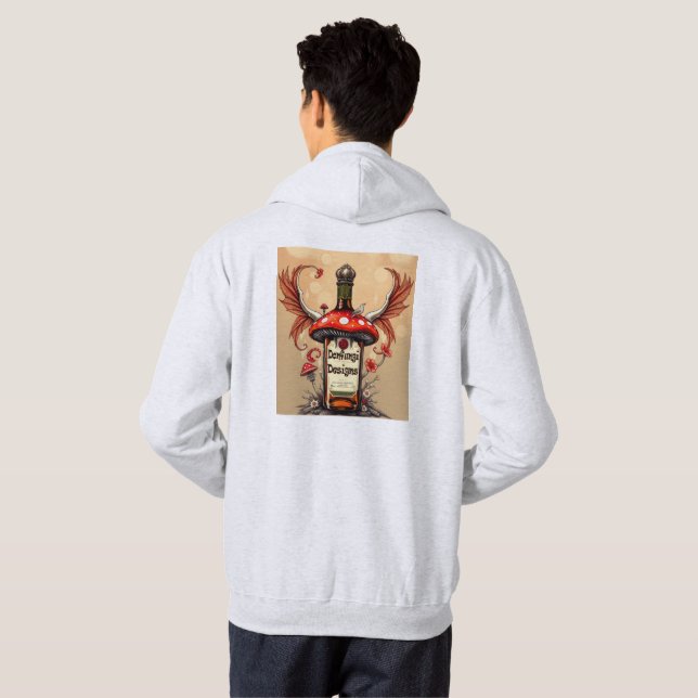 Donfungi Logo Kapuzenpullover Hoodie (Schwarz voll)