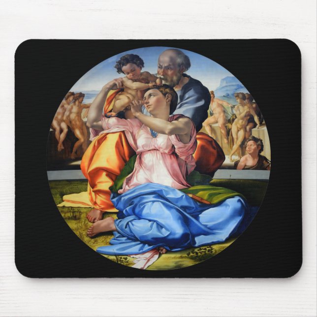 Doni Tondo, Doni Madona, Michelangelo, 1507 Mousepad (Vorne)