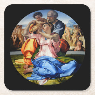 Doni Tondo, Doni Madona, Michelangelo, 1507 Rechteckiger Pappuntersetzer