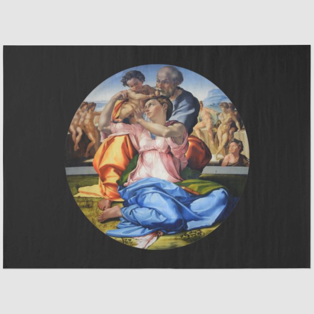 Doni Tondo, Doni Madona, Michelangelo, 1507 Seidenpapier (Vorderseite)