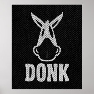 DONK - Blanc sur le noir - affiche