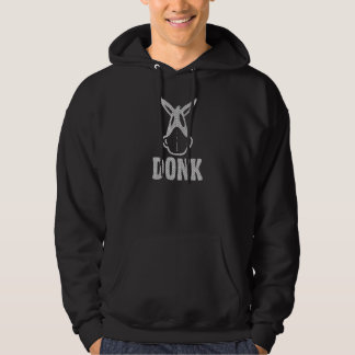 DONK - Blanc sur le noir - sweat - shirt à capuche