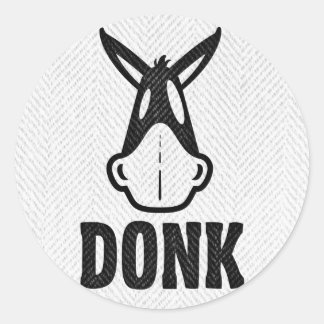 DONK - Schwarz auf Weiß - Aufkleber - Set