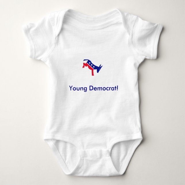 donkey22, junger Demokrat! Baby Strampler (Vorderseite)