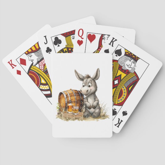 Donkey Avec Cartes De Jeu Bourbon (dos)