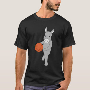 Donkey Basketball Player Ball Sports Hobby T-Shirt