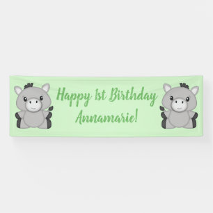 Donkey Birthday Party Banner