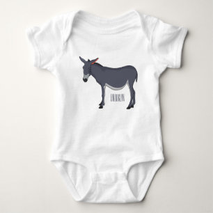 Donkey Cartoon Baby Strampler