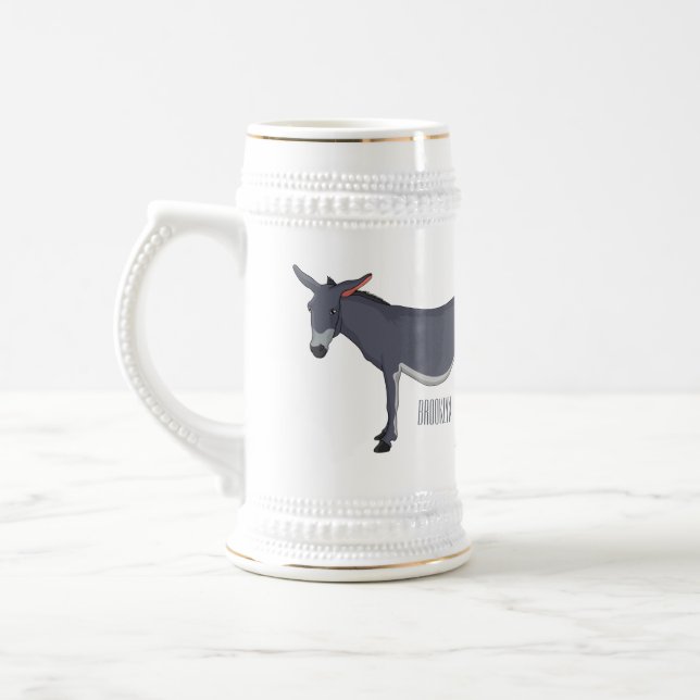 Donkey Cartoon Bierglas (Links)