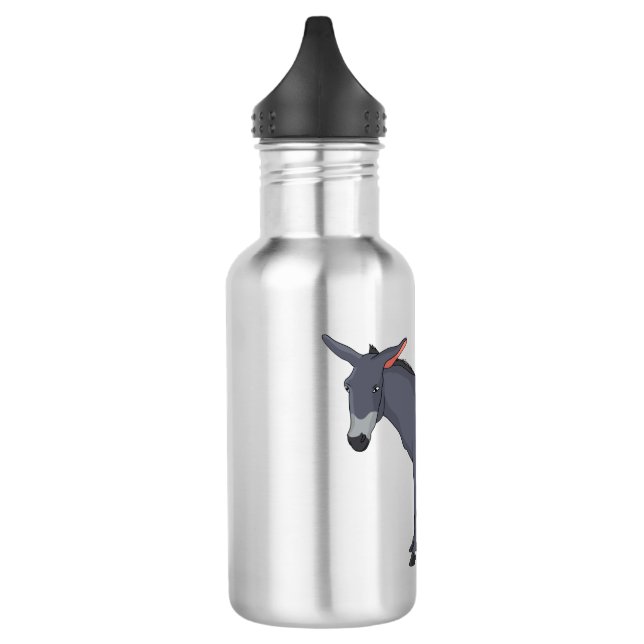 Donkey Cartoon Edelstahlflasche (Links)