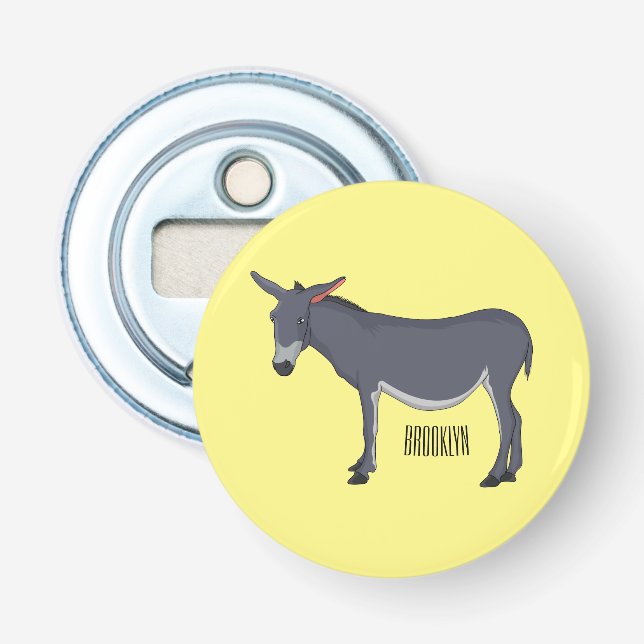 Donkey Cartoon Flaschenöffner (Vorderseite)