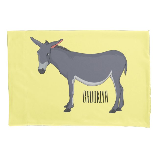 Donkey Cartoon Kissenbezug (Vorderseite)