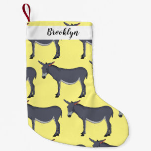 Donkey Cartoon Kleiner Weihnachtsstrumpf