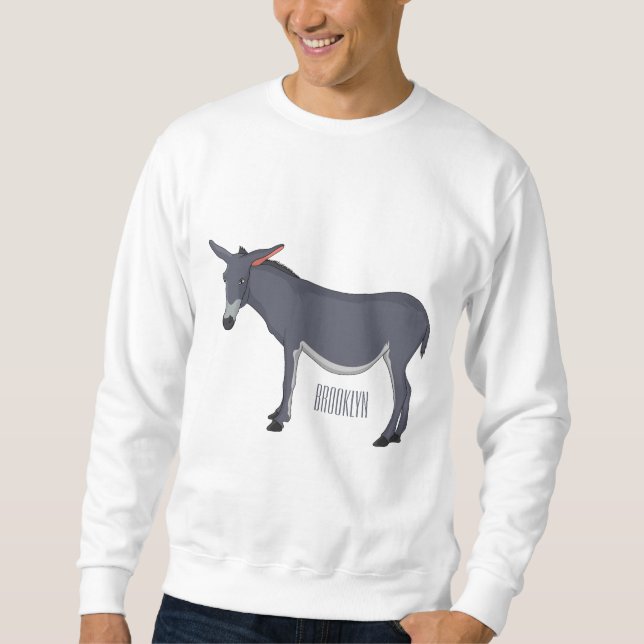 Donkey Cartoon Sweatshirt (Vorderseite)