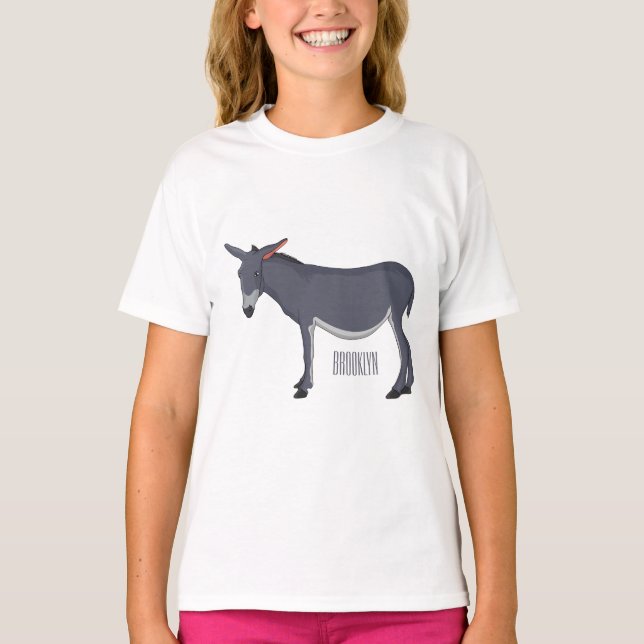 Donkey Cartoon T-Shirt (Vorderseite)