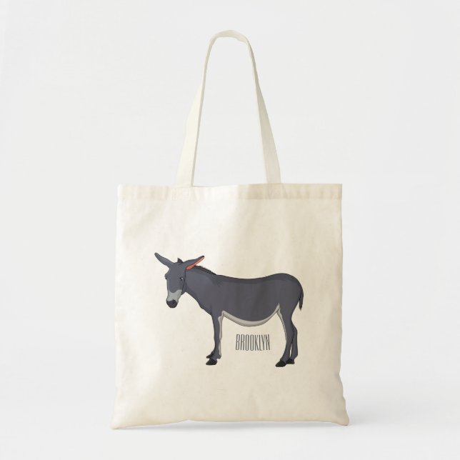 Donkey Cartoon Tragetasche (Vorne)