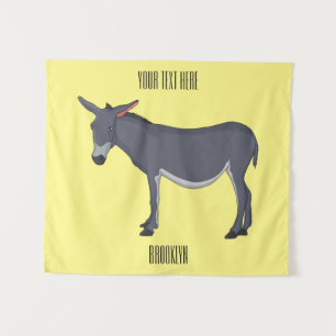 Donkey Cartoon Wandteppich