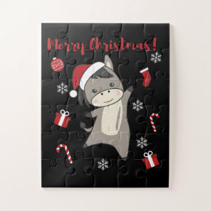 Donkey Christmas Donkeys Winter Animals