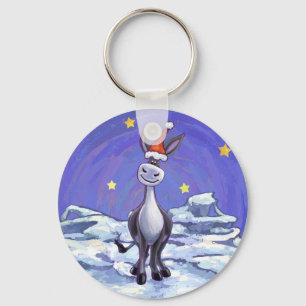 Donkey Christmas Schlüsselanhänger