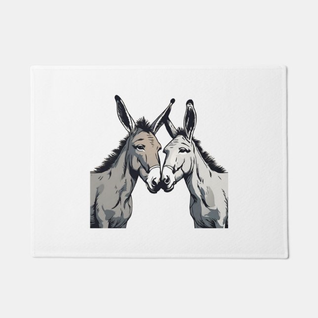 Donkey Couple Fußmatte (Vorderseite)