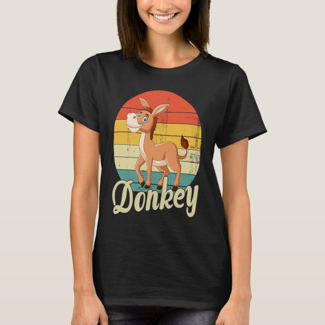 Donkey Cute Donkey T-Shirt (Vorderseite)