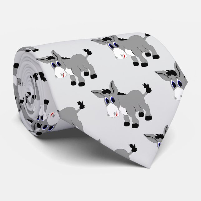 Donkey-Design Krawatte (Gerollt)
