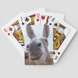 Donkey-Fahrrad lächeln mit Albernem Grinsen auf se Spielkarten