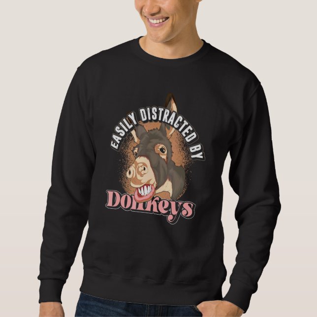 Donkey Farm Animal Bauer Donkey Sweatshirt (Vorderseite)