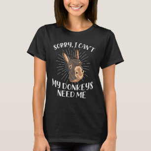 Donkey Farm Animal Farm Bauer Donkey T-Shirt
