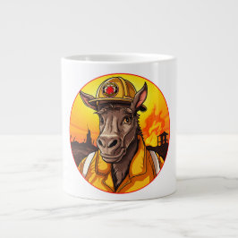 Donkey Firefighter Jumbo-Tasse