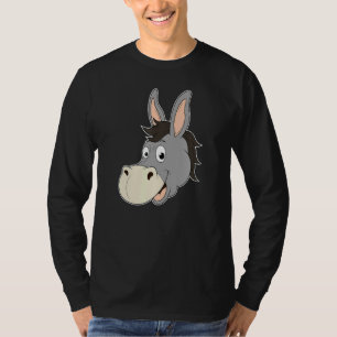 Donkey Head lächelnd Laughing Mule Zoo Tierfarme T-Shirt