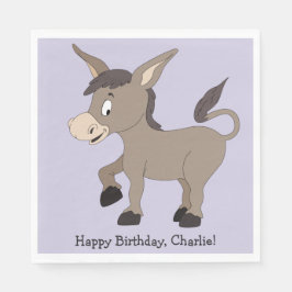 Donkey-Illustrationen für benutzerdefinierte Papie Serviette