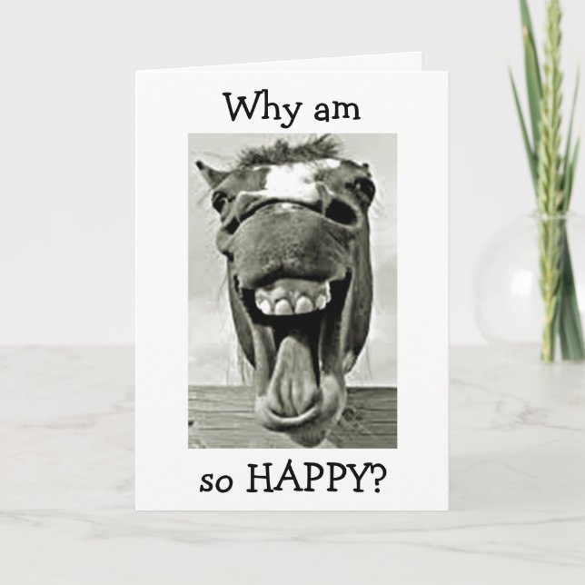 DONKEY IST "GLÜCKLICH", DASS "U R MEINE MAMA" MUTT KARTE (Vorderseite)