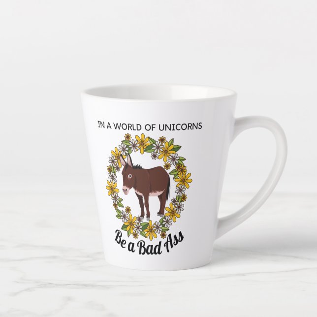 Donkey-Liebhaber Kaffee-Tasse Milchtasse (Rechts)