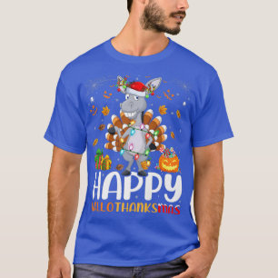Donkey Lover Halloween Weihnachten Frohe Hallodank T-Shirt