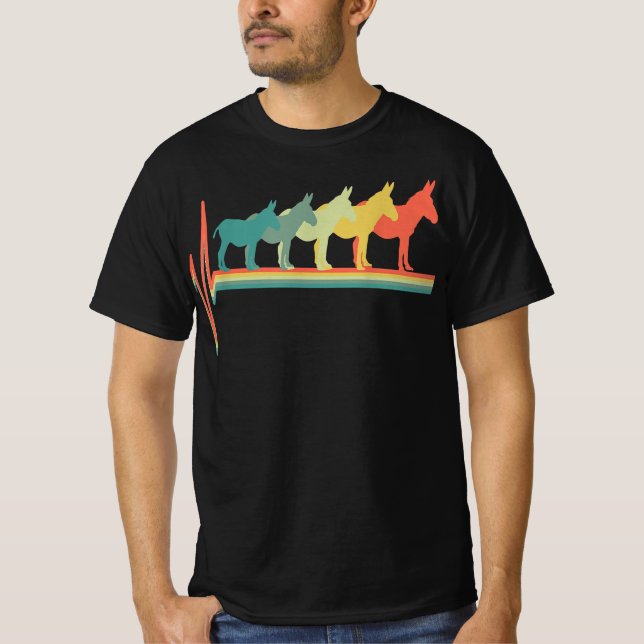 donkey lover heartbeat  gift T-Shirt (Vorderseite)