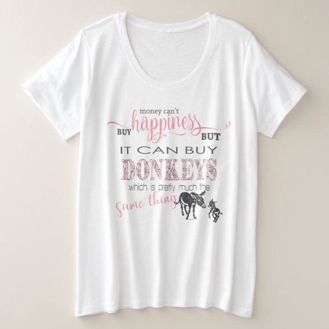 DONKEY LOVER | L'argent ne peut pas acheter le bon (Design devant)