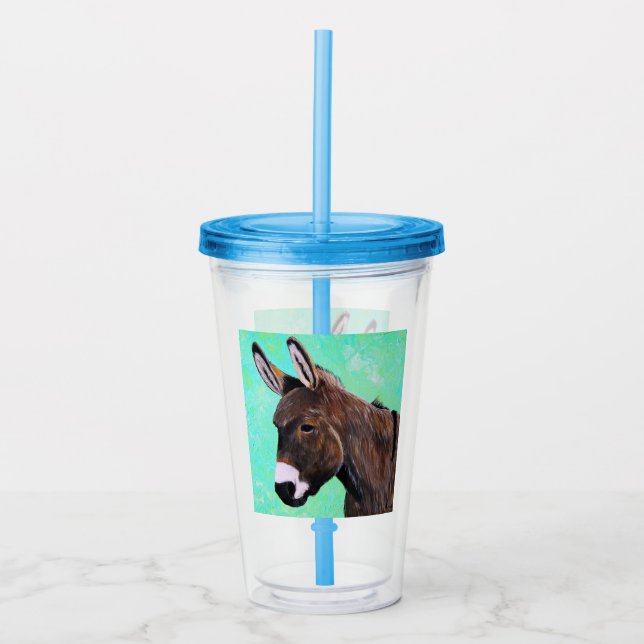 Donkey-Malerei Acryltrinkbecher (Vorderseite)